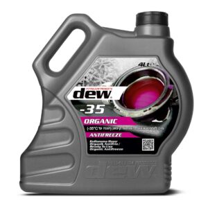 מים אדומים לרדיאטור DEW ‎–35°C ORGANIC Antifreeze 4L