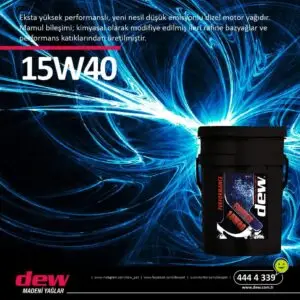 שמן מנוע DEW 15W40 – למשאיות וביצועי עבודה כבדה